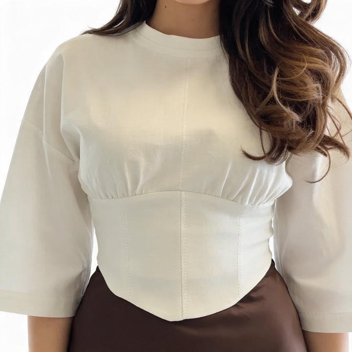 Women’s Cropped Blouse Top for Casual Chic Styling